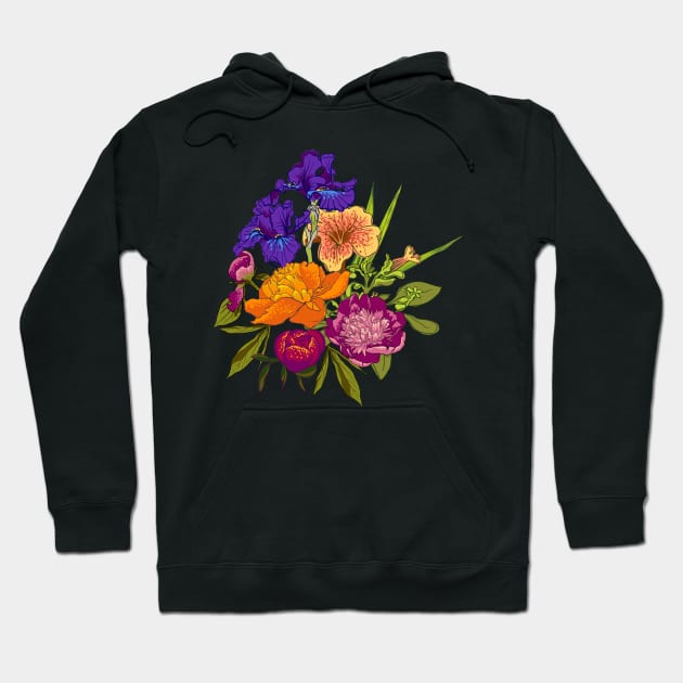 Flowers #029 Hoodie by Olga Berlet